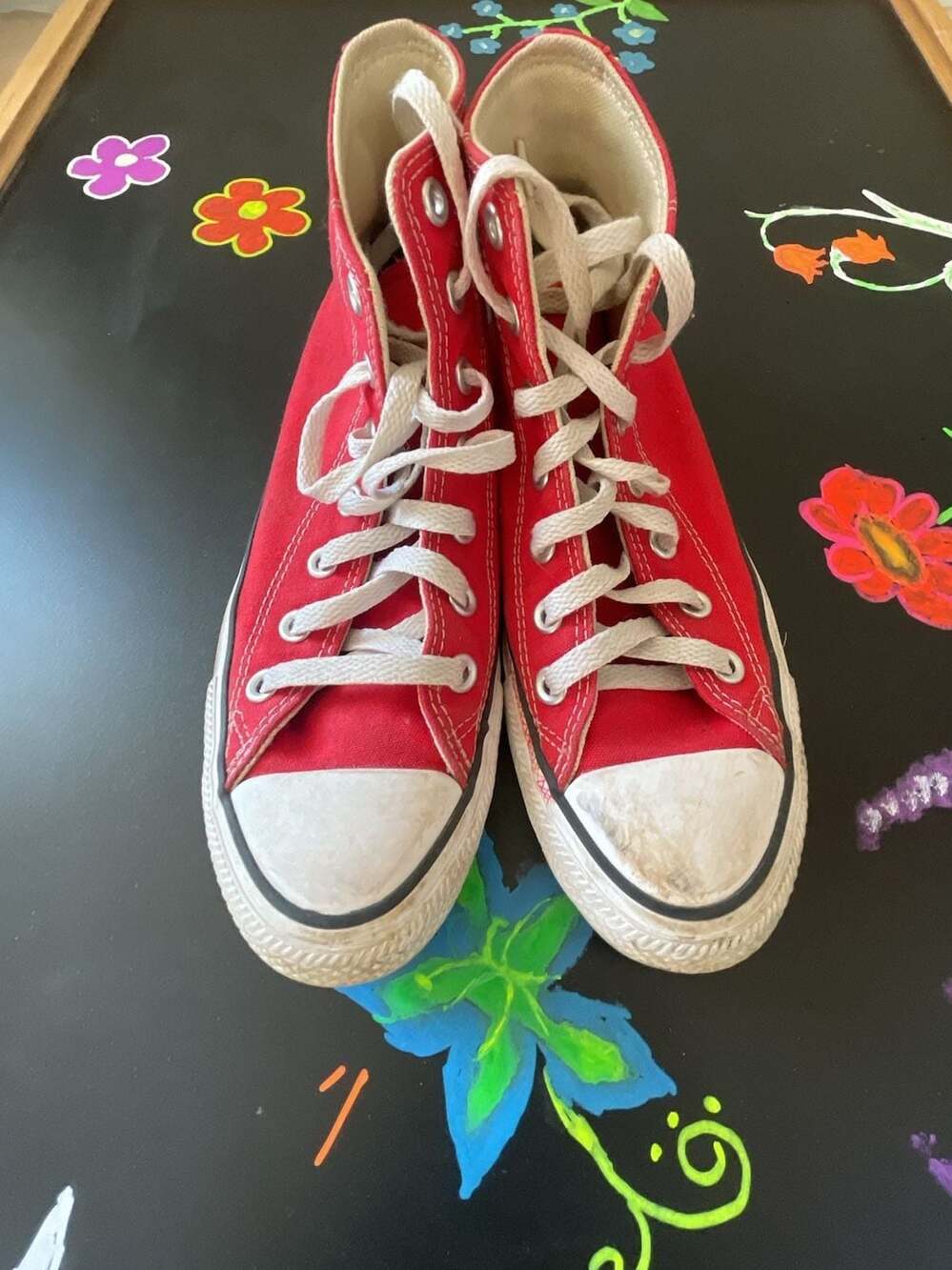 Converse Chuck Taylor All Star High Top Red Canvas Sneakers